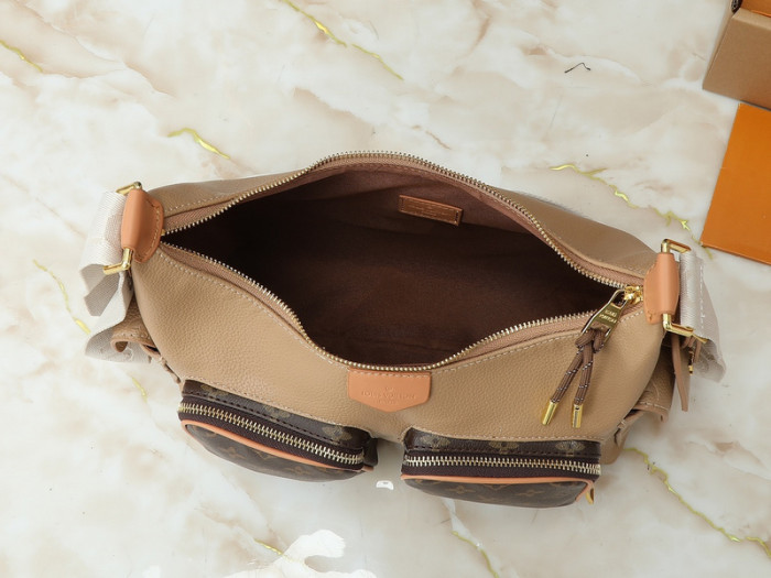 Split leather bag ,4A ,size 30x31x10.8cm,no box,  B80-141-143