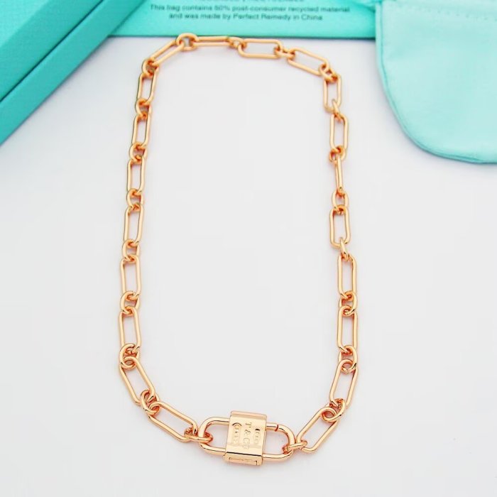 Lock necklace  jewelry ,with box,  J25-153
