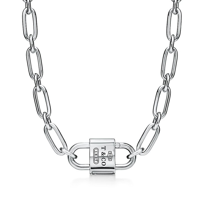 Lock necklace  jewelry ,with box,  J25-153