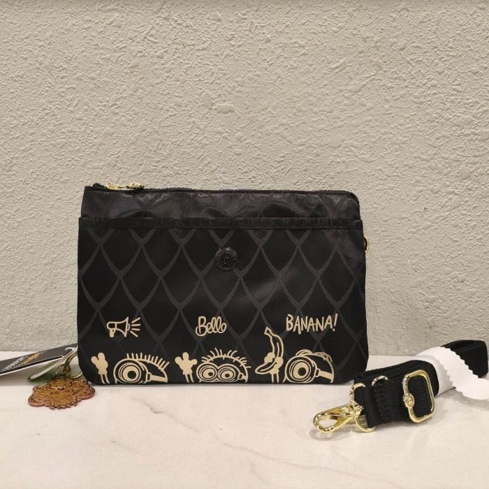 Nylon canvas Single-shoulder bag, crossbody bag，Size 16*24*6.5cm.B50-74-78