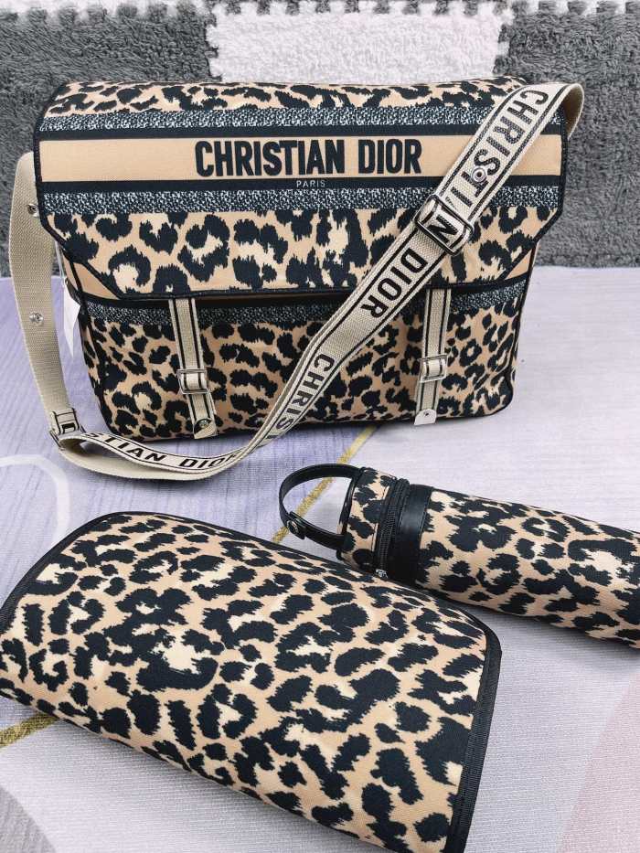 Canvas and split leather baby diaper bag + nursing bottle bag+ cushion, AAA, no box,diaper bag size  42x30x15cm,B98-132