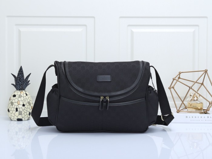 Canvas and split leather baby diaper bag + nursing bottle bag+ cushion, AAA, no box,diaper bag size  42x30x15cm,B98-121