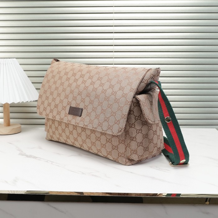 Canvas and split leather baby diaper bag + nursing bottle bag+ cushion, AAA, no box,diaper bag size  42x30x15cm,B98-127