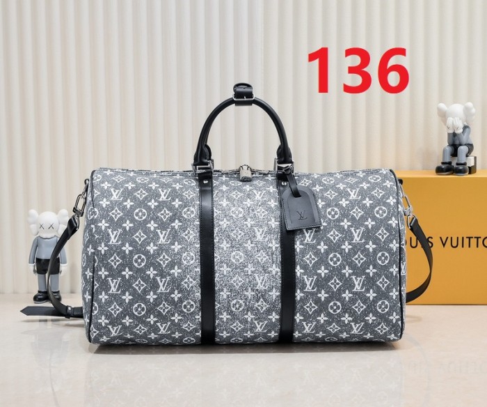 Split leather denim bag ,4A ,size 50x29x23cm,no box,  B98-135-136