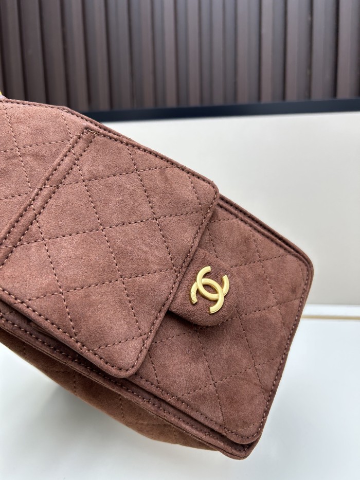 velvet-finish leather bag,5A ,size 30x26x14cm,no box,  B110-322