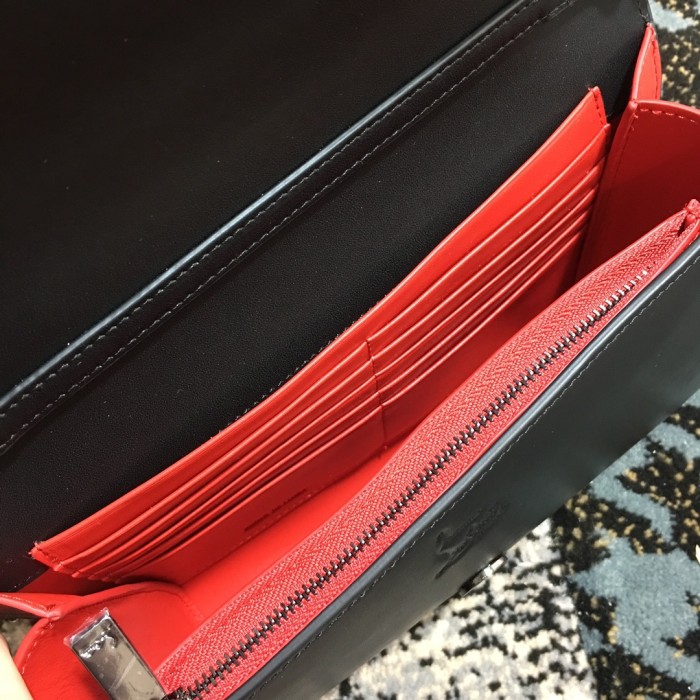 Leather bag ,5A ,size 23.5x6x14cm,with box,  B110-362