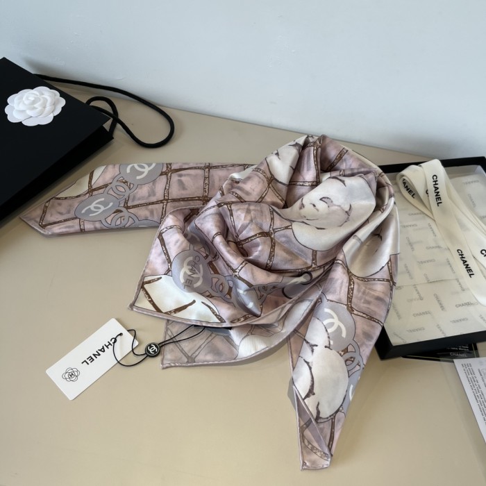 Cotton silk scarf, size 90x90cm, SF20-127-129