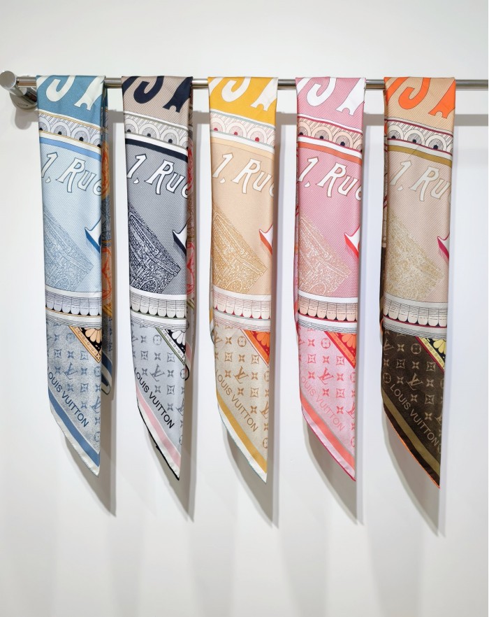Cotton silk scarf, size 90x90cm, SF20-145-149
