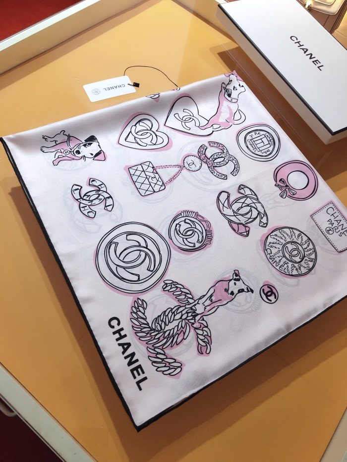 Cotton silk scarf, size 90x90cm, SF20-139