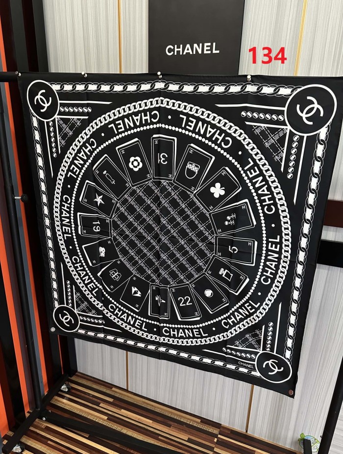 Cotton silk scarf, size 90x90cm, SF20-133-134