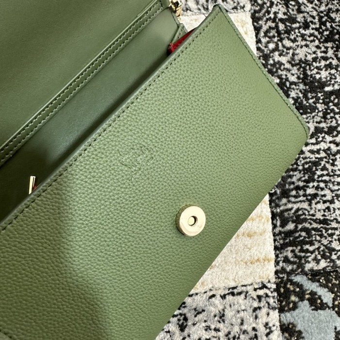 Leather bag ,5A ,size 23.5x6x14cm,with box,  B110-341