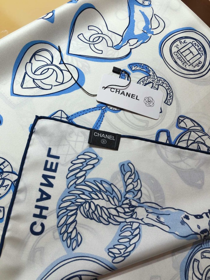 Cotton silk scarf, size 90x90cm, SF20-124-125