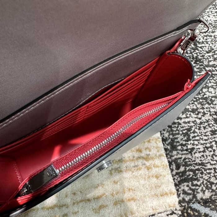 Leather bag ,5A ,size 23.5x6x14cm,with box,  B110-356