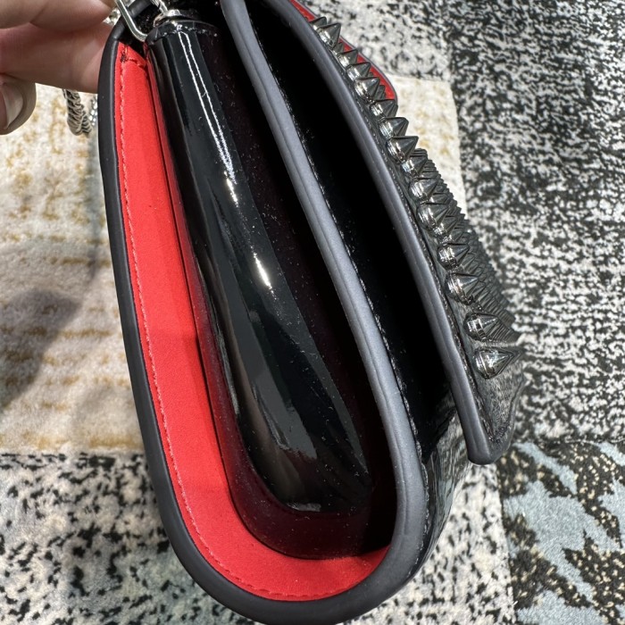 Leather bag ,5A ,size 23.5x6x14cm,with box,  B110-345
