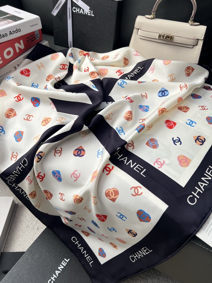 Cotton silk scarf, size 90x90cm, SF20-140-143
