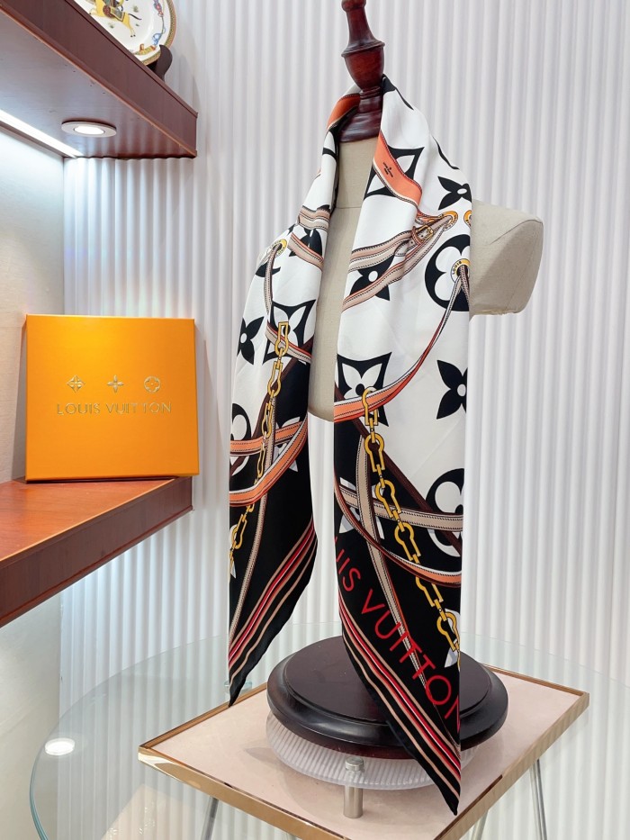 Cotton silk scarf, size 90x90cm, SF20-144