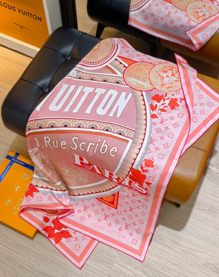 Cotton silk scarf, size 90x90cm, SF20-145-149