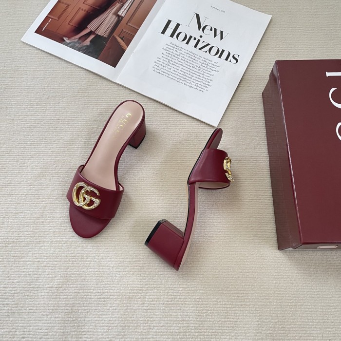 Women heel slipper shoes, heel 6cm, size 35-41, SS50-723-727