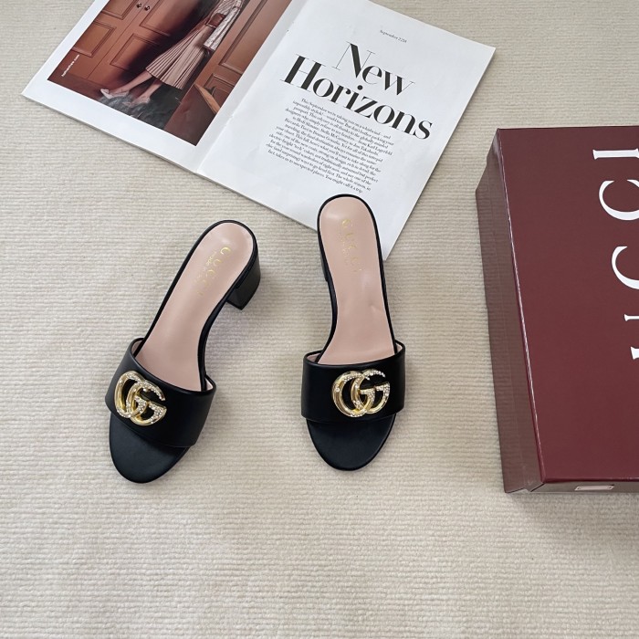 Women heel slipper shoes, heel 6cm, size 35-41, SS50-723-727