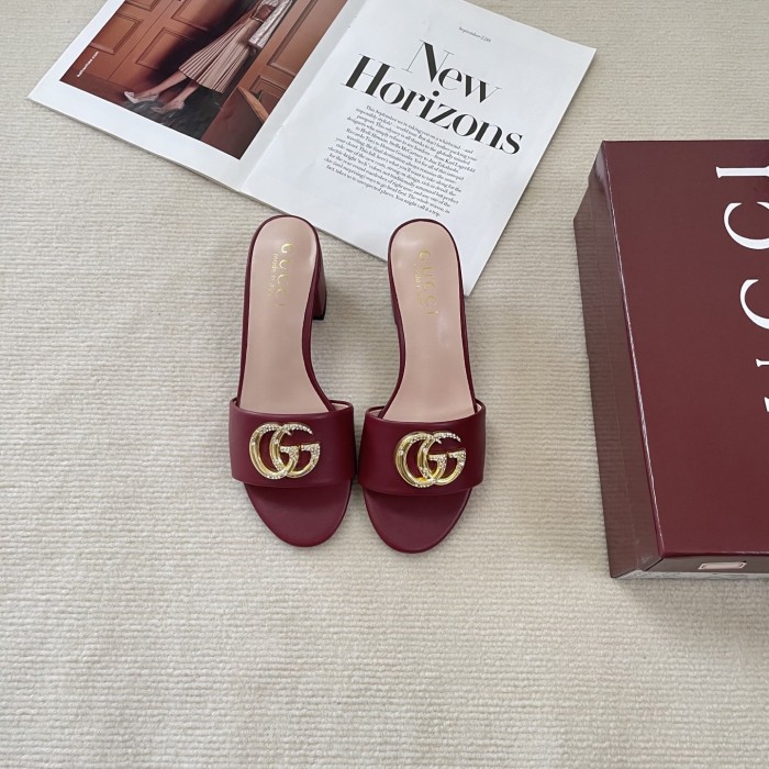 Women heel slipper shoes, heel 6cm, size 35-41, SS50-723-727