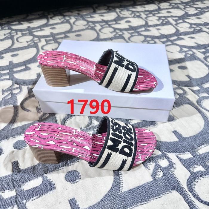 Women heel slipper shoes,  size 35-42, SS50-1790