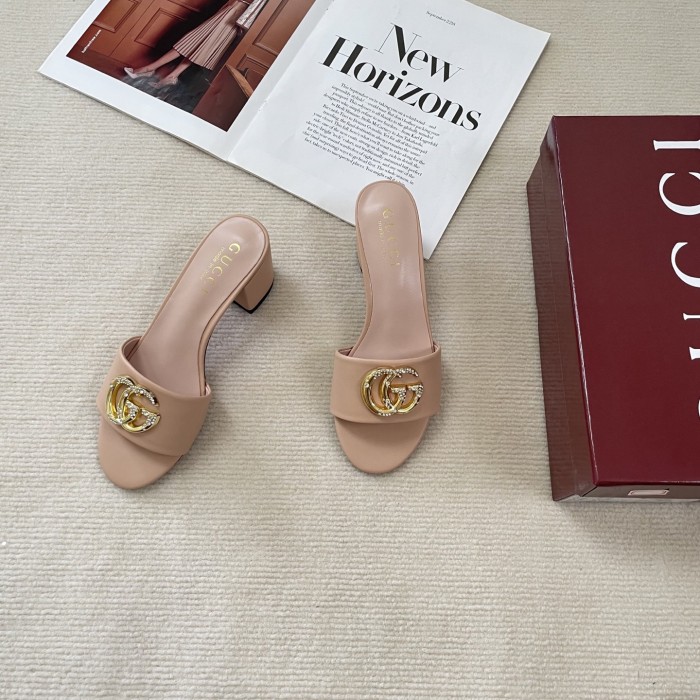 Women heel slipper shoes, heel 6cm, size 35-41, SS50-723-727