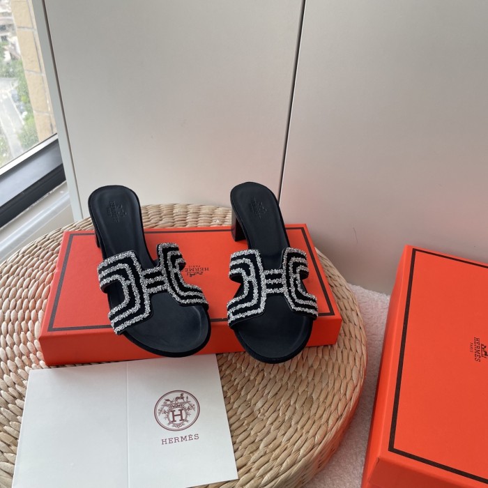 Women heel slipper shoes,  size 35-41, SS50-699