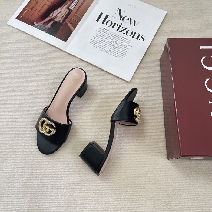 Women heel slipper shoes, heel 6cm, size 35-41, SS50-723-727