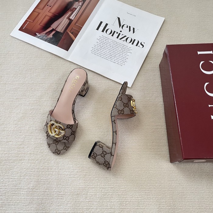 Women heel slipper shoes, heel 6cm, size 35-41, SS50-723-727