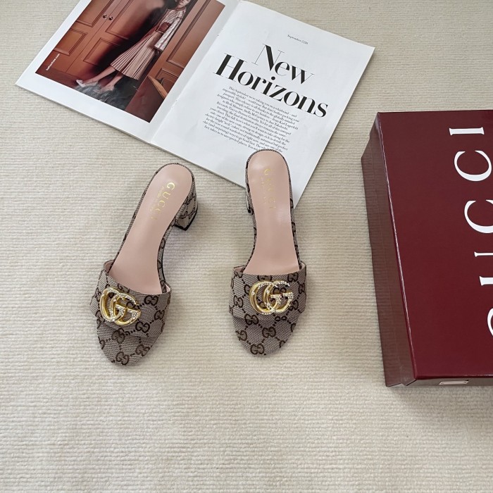 Women heel slipper shoes, heel 6cm, size 35-41, SS50-723-727