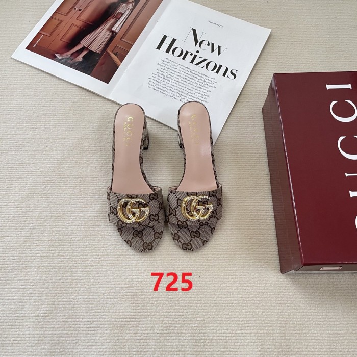 Women heel slipper shoes, heel 6cm, size 35-41, SS50-723-727