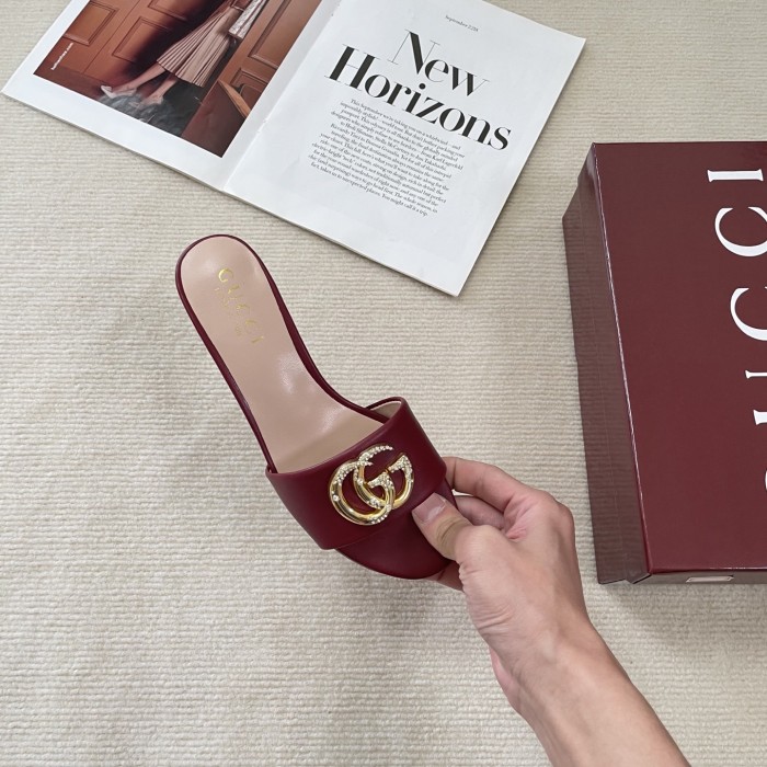 Women heel slipper shoes, heel 6cm, size 35-41, SS50-723-727