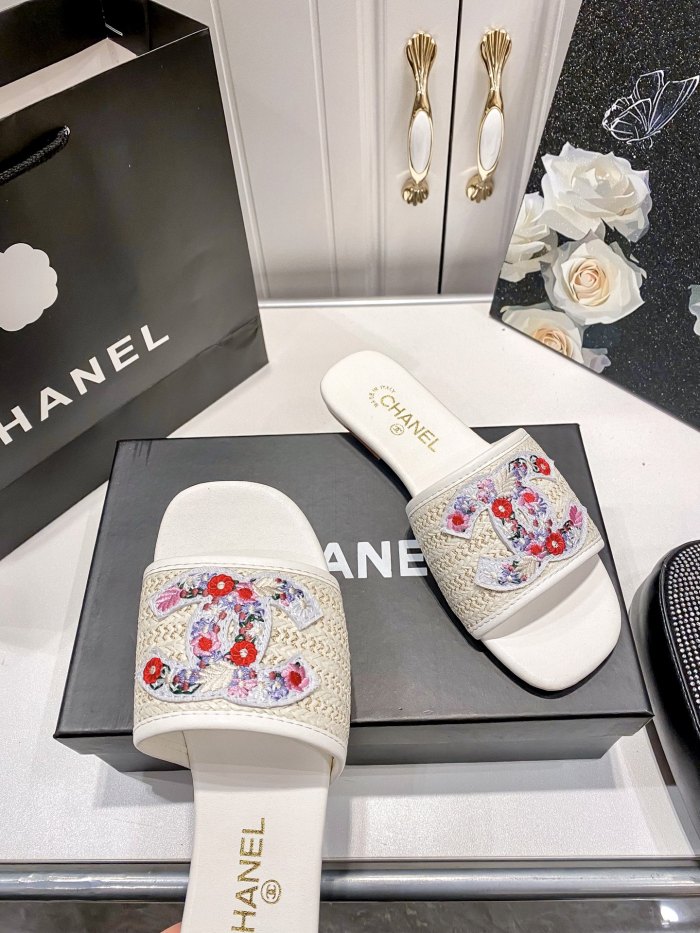 Women flat slipper shoes,  size 35-41, SS50-694-695