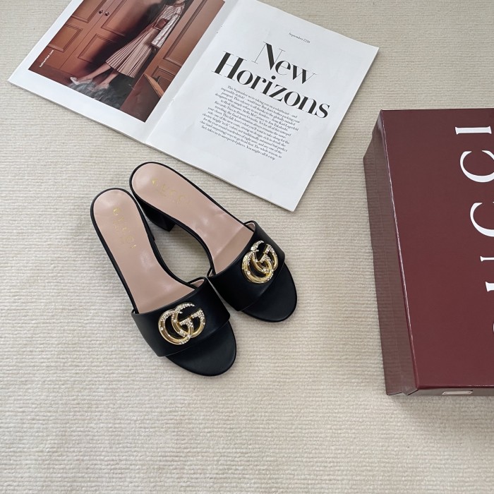 Women heel slipper shoes, heel 6cm, size 35-41, SS50-723-727