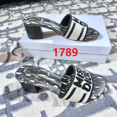 Women heel slipper shoes,  size 35-42, SS50-1789