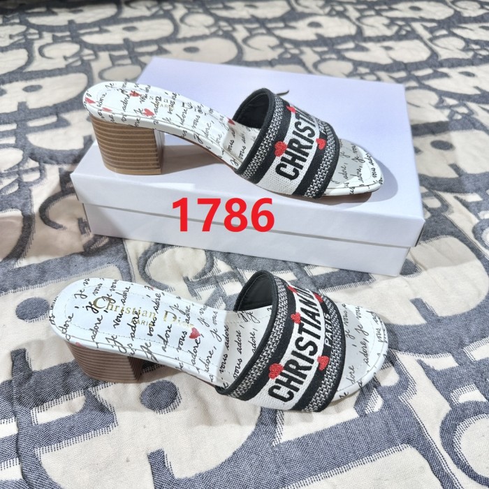 Women heel slipper shoes,  size 35-42, SS50-1786
