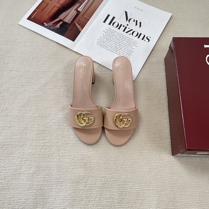 Women heel slipper shoes, heel 6cm, size 35-41, SS50-723-727