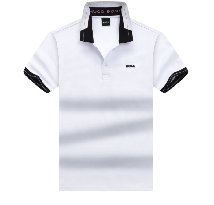Men's business break lapel short-sleeved shirt，Size  M-3XL,CL25-219-226