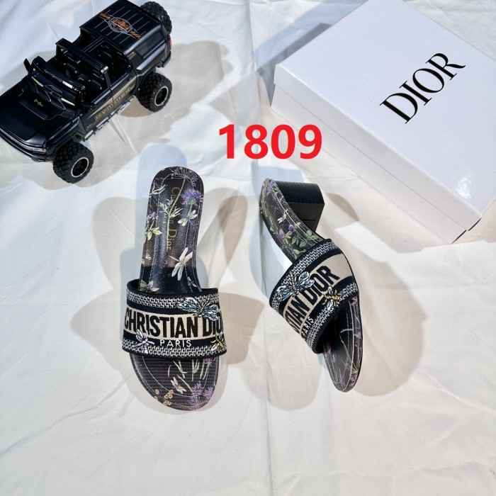 Women heel slipper shoes,  size 35-42, SS50-1809