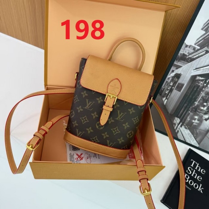 PU leather bag ,budget ,no box, size 20x23x8cm, B35-198-201