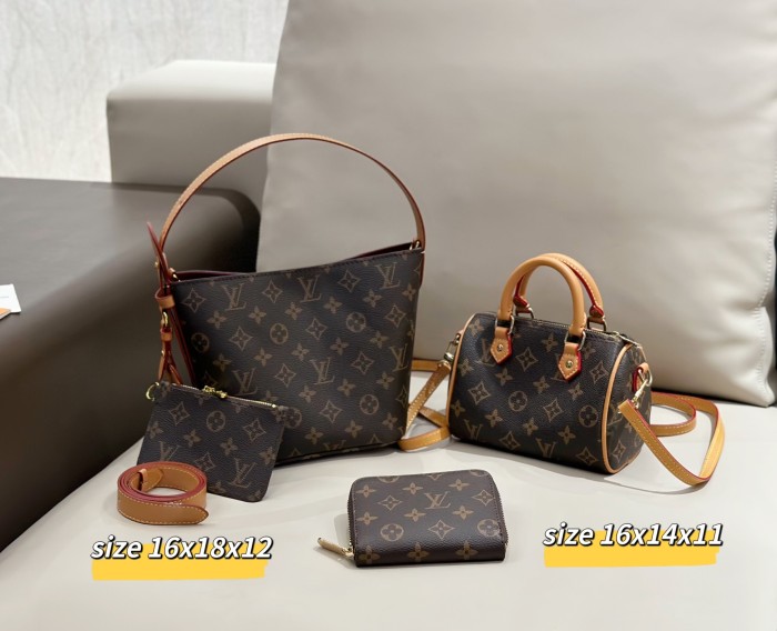 Split leather bag a set,3A ,no box,  B75-359