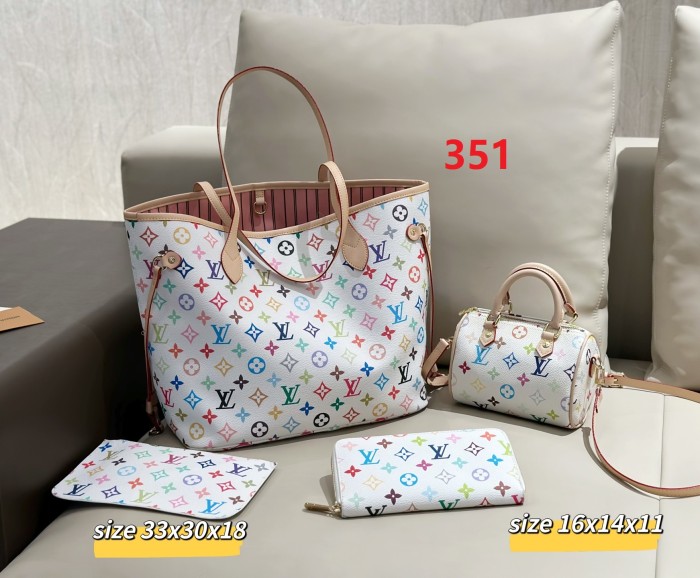 Split leather bag a set,3A ,no box,  B75-351