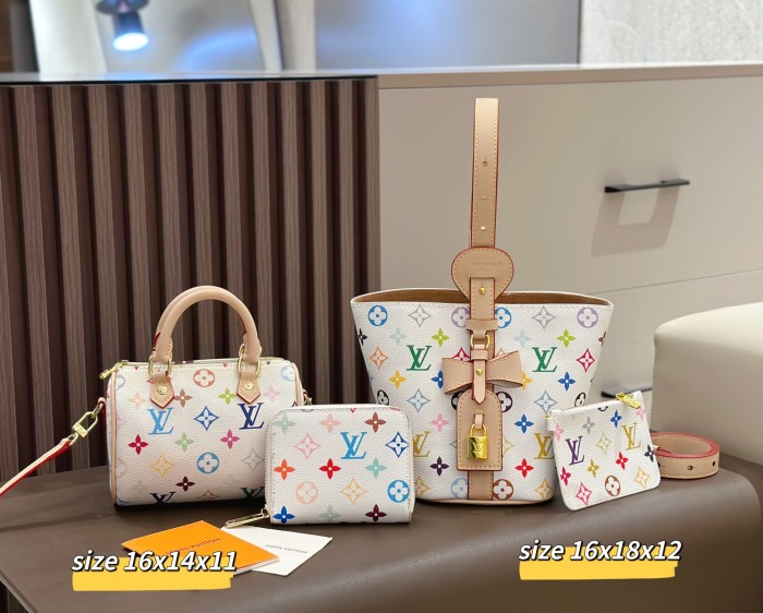 Split leather bag a set,3A ,no box,  B75-358