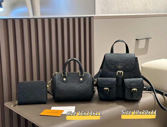 Split leather bag a set,3A ,no box,  B75-347