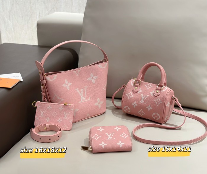 Split leather bag a set,3A ,no box,  B75-354