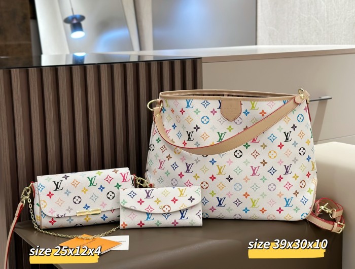 Split leather bag a set,3A ,no box,  B75-350