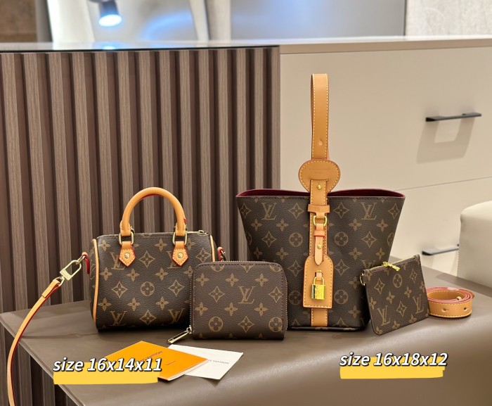 Split leather bag a set,3A ,no box,  B75-359