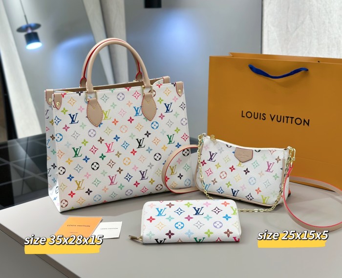 Split leather bag a set,3A ,no box,  B75-345