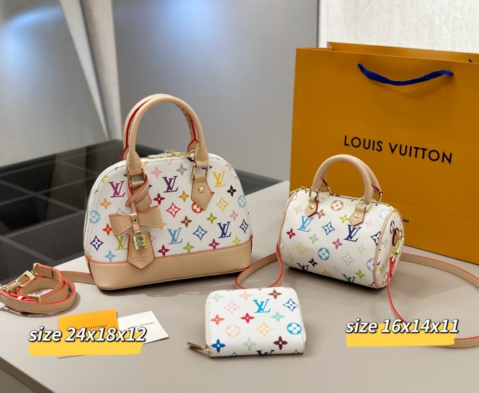 Split leather bag a set,3A ,no box,  B75-353