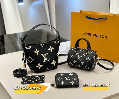 Split leather bag a set,3A ,no box,  B75-356